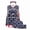 Navy Blue, variant on Girls 6-Wheel Rolling Backpack Set, 18" Wheeled School Trolley Bag with Lunch Bag & Pencil Case