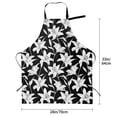 thumbnail image 5 of Uemuo Lilies Flowers Pattern Waterproof Apron Adjustable Dishwasher Apron- Apron for Women Men Heavy Duty Work Apron for Dishwashing Chemical Lab, 5 of 9