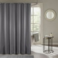 thumbnail image 2 of Dark Grey Soft Waterproof Shower Curtain Bath Curtains Various Sizes with Hooks, 2 of 6