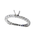 thumbnail image 2 of 1ct Diamond Eternity Engagement Ring 14K White Gold Setting, 2 of 2