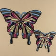 thumbnail image 2 of Trayknick Colorful Butterfly Sew Iron On Patch Embroidered DIY Clothes Bag Fabric Applique, 2 of 5