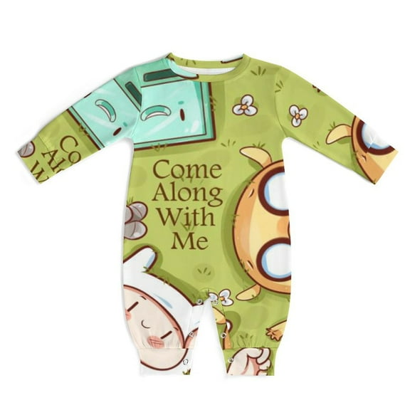 Adventure Time Unisex Baby Boy Girl Rompers Long Sleeve Infant Jumpsuits Babies' Outfits Fall Winter Clothes 0-3M