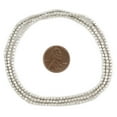 thumbnail image 2 of The Bead Chest Tiny Silver Rounded Rectangle Beads 2mm Cube White Metal 25 Inch Strand, 2 of 4