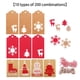 thumbnail image 2 of Inteprter 200/240 Uds. Etiqueta colgante de regalo de regalo de Navidad Kraft con hilo de algodón Kits de decoración para fiestas 10 modelos 200 piezas, 2 of 6