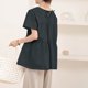 thumbnail image 4 of mfyjkho Tops Casuales Para Mujer, Blusas Casuales De Moda Para Mujer, Con Botones, Manga Corta Y Cuello Redondo Tops Para Hacer Ejercicio L, 4 of 4