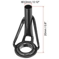 thumbnail image 2 of Unique Bargains 3.0mm Stainless Steel Fishing Rod Tip Repair Kit Pole Ring Guide Replacement, Black 8 Pack, 2 of 5