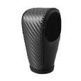 thumbnail image 1 of Cubierta de perilla de cambio de marchas automática para Honda HR-V 2016 2017 2018 cuero PU patrón de fibra de carbono negro, 1 of 1
