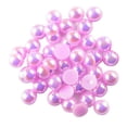 thumbnail image 1 of 100 Piezas 8 Mm Flatback Half Pearl Cabochon Crafts ABS Perlas de Imitación Scrapbooking Perlas de Ropa DIY Decoración Del Teléfono Accesorios para La púrpura Macarena Flat Back Pearl, 1 of 7