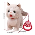 thumbnail image 3 of Leash Cat Walking Set Sing Purr And Meow Animated Robot Pet Activity Lifelike Stuffed Animal Remote Control Cute Robot Toy For Kids, 3 of 7