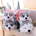 thumbnail image 2 of Juguete de peluche Husky de gran tamaño, Animal de dibujos animados suave, perro de peluche, sofá, almohada para dormir, cojín para niños, novia, regalo de cumpleaños, 2 of 5