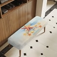 thumbnail image 3 of Chririnla Long Bench Slipcover with Beach Starfish Pattern, Polyester Spandex Elastic Soft Fabric for Dining Bedroom and Living Room, 3 of 9