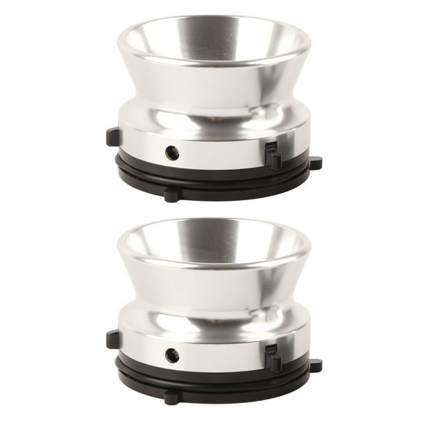 par de adaptadores de buje NAB de aleación de aluminio pulido profesional de 10 pulgadas para Studer ReVox para Akai para Teac Silver