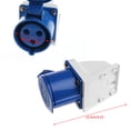 thumbnail image 7 of XISAOK 32 Amp 3pin Industrial Socket 220V-250Volt Weatherproof IP44 Waterproof 2P+E 32A, 7 of 7