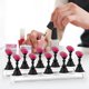 thumbnail image 5 of Soporte para uñas, soporte de exhibición de arte de uñas acrílico, puntas de uñas magnéticas, masilla adhesiva para práctica, kit de soporte para uñas de pintura DIY (negro), 5 of 5