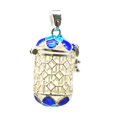 thumbnail image 1 of Hollow Out Enamel Locket Perfume Oil Diffuser Pendant for Hypoallergenic Essential Oil Necklace Necklace Keyring 7, 1 of 9