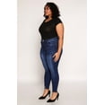 thumbnail image 2 of Womens Plus Size WAX Distressed Skinny Jeans, 2 of 4