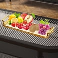 thumbnail image 4 of Bandeja de servicio nórdica con asas, platos multifunción de plástico, bandeja de comida, bandeja de tocador pa sala de est, baño, organizador de 32x10cm Sunnimix tay portátil para servir, 4 of 8