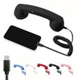 thumbnail image 3 of Steadline Vintage Style 3.5mm Handset Receiver with Volume Control for Mobile Phones Noise Reduction Microphone Headset Hands-Free Calling Accessory Retro Design Comfortable Earphone, 3 of 3
