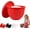 Red, variant on CZQ Silicone Bowl Liners for Kitchen Aid, Mixing Bowl Insert with Lids for Kitchenaid Mixer 4.5 & 5 Qt Tilt-Head Mixers, for Baking Cooking, No More Replacement Mixer Bowls Needed (Black)
