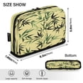 thumbnail image 3 of Standing Pencil Case with Base Large Capacity Stationery Pouch Pen Bag with Zipper for Women Men Bamboo and Green Leaves, 3 of 7