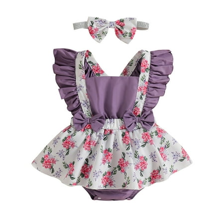 

WZHKSN Baby And Toddler Girl Summer Bodysuits