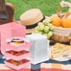thumbnail image 2 of GOOHOCHY 50 Uds. Cajas para rebanadas de pastel, cajas para postres, Mini cajas para pasteles, cajas para galletas, cajas para pasteles pequeños con tapas, suministros de panadería, 2 of 7