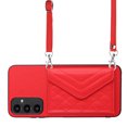 thumbnail image 2 of Feishell for Samsung A14 5G Case Wallet RFID Blocking Card Slot Holder, Magnetic Flip Purse Kickstand Case, PU Leather Handbag with Detachable Crossbody Strap for Samsung Galaxy A14 5G, Red, 2 of 10
