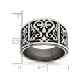 thumbnail image 3 of Mens Titanium Flat Casted Band Ring (14mm), 3 of 4