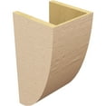 thumbnail image 5 of 9"W x 9"D x 18"H Wide Durham Rough Cedar Woodgrain TimberThane Corbel, Primed Tan, 5 of 6