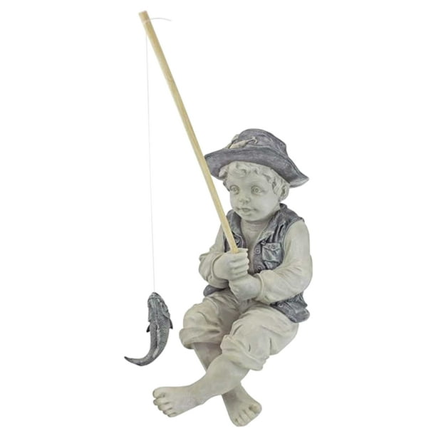 SKQOUI Clearance Sale Yard Decor Fishing Boy Outdoor With Removable