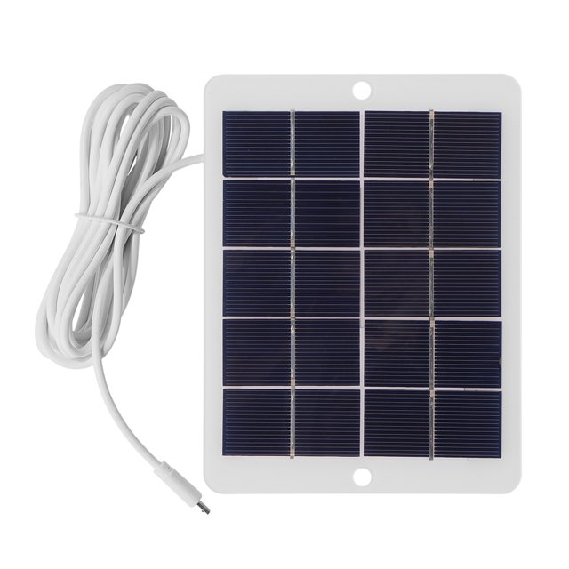 Cargador Al Aire Libre La Fan Del La Vigilancia Del Panel Solar Micro USB 3W 5V Ygjytge