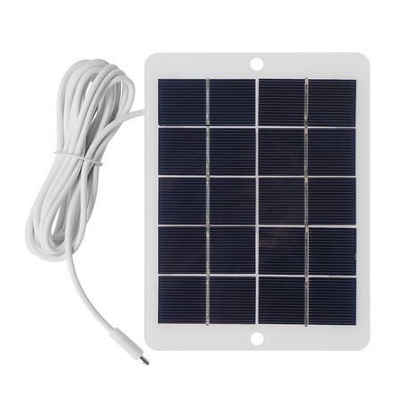 

3W 5V Camera Micro USB Solar Panel Outdoor Surveillance Phone Fan Charger