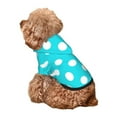 thumbnail image 5 of Honeii Aqua And White Polka Dot Print Small Dog Hoodies Pet Hooded Sweatshirts Fall Winter Puppy Cat Sweaters Warm Clothes for Small Dogs Outfits Costume-Large, 5 of 7