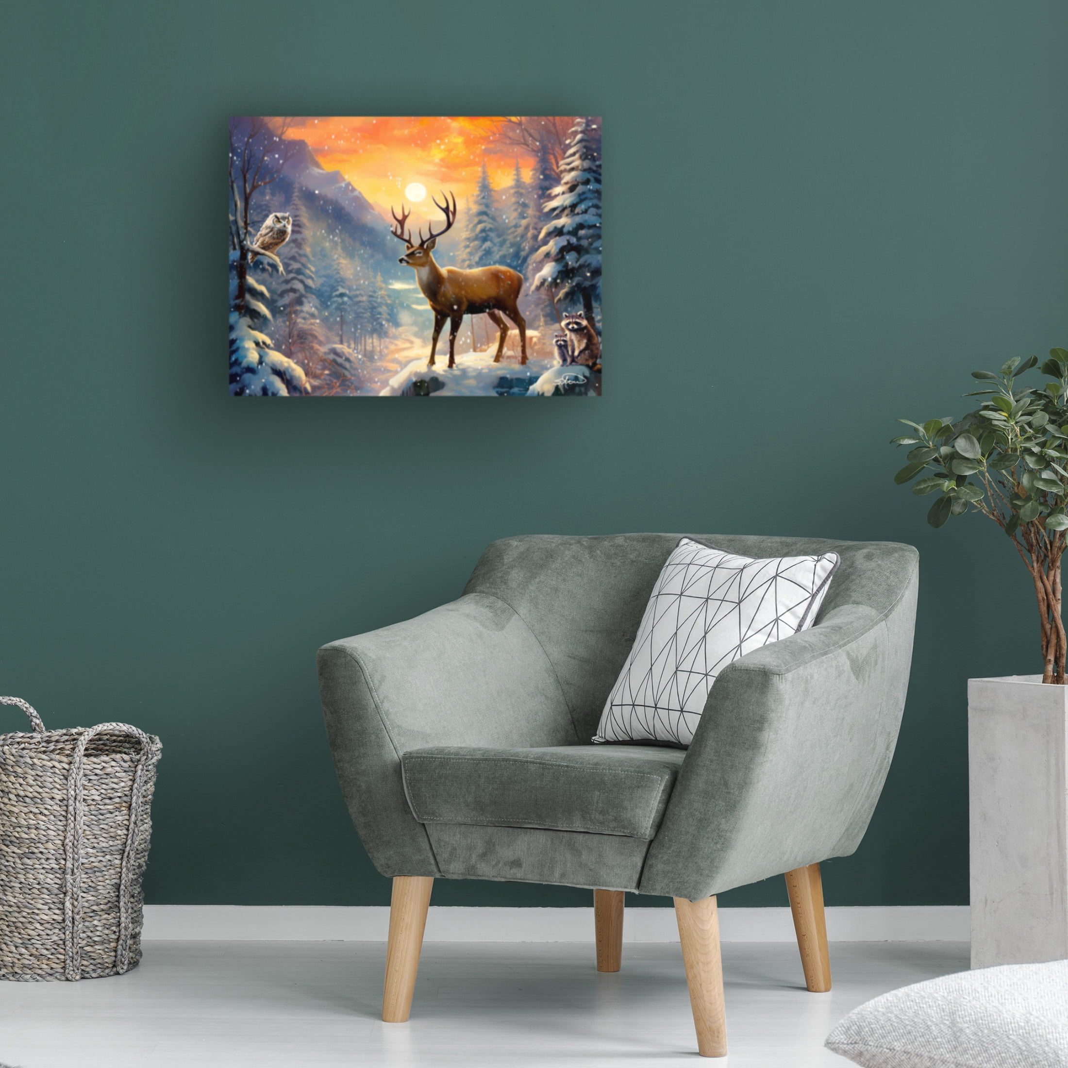 Canvas Wall Art - Stewart 'Reunion' Wall Art for Living Room, Bedroom, or Office Décor by Trademark Fine Art - 47 x 35 Inches