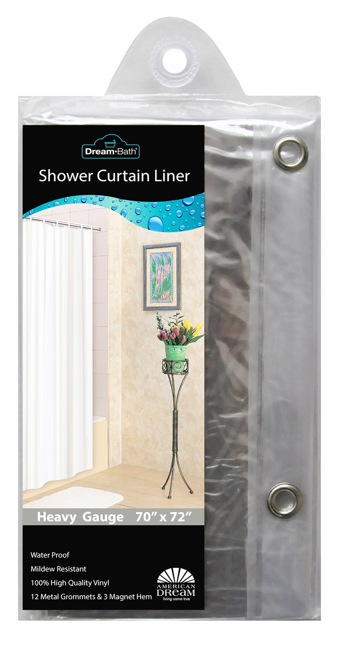 Dream Bath PVC Anti-Bacterial Mildew Resistant Shower ...