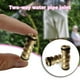 thumbnail image 1 of Conector de extensión de latón para manguera de jardín de 1/2 pulgada, 1 of 5