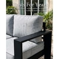 thumbnail image 4 of LayinSun 5 Piece Hight Back Aluminum Outdoor Furniture Set with Coffee Table, Modern Patio Conversation Sets, 4 of 8