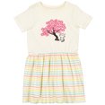 thumbnail image 3 of Inktastic Japanese Cherry Tree Kitty Cat Girls Toddler Dress, 3 of 5