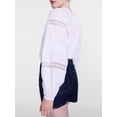 thumbnail image 5 of Scenario Women's and Women's Plus Smocked Neck Top with Lace Inserts, Sizes XS-4X, 5 of 6