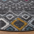thumbnail image 3 of Safavieh Amsterdam Gladwin Geometric Area Rug, Dark Grey/Ivory, 3' x 3' Round, 3 of 7