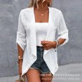 thumbnail image 1 of Mandylandy-Kimono informal holgado para mujer, cárdigan de punto abierto a la moda, prendas de vestir, prendas de vestir cortas de Color sólido, abrigos, 1 of 5