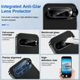 thumbnail image 5 of 2 Packs Screen Protector And 2 Packs Camera Lens Protector For Google Pixel 9 Pro Privacy Screen Protector-6.3 Inch, Compatible With Fingerprint Unlocking, 28 ° Anti Spy Angle,Tempered Glass,Full Cov, 5 of 7