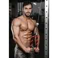 thumbnail image 4 of Deluxe Tricep Rope Pull Down Cable, 27" Rope Length, Easy to Grip & Non-Slip Cable Attachment for Gym Workout Exercise-Red, 4 of 5
