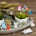 thumbnail image 5 of BESTSKY 20 Pcs Tiny Resin Animals to Hide ,Mini Resin Animals Bulk Mini Ducks Tiny Frogs Pandas Small Rabbits Glow in the Dark for Miniature Garden Accessories Micro Landscape Aquarium Potted, 5 of 7