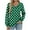 Army Green, variant on Dasayo Green Women's Tops Dressy Long Sleeve V-Neck Blouses Fall Polka Dot Vacation Shirts Womens T Shirts L