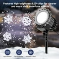 thumbnail image 2 of Christmas Snowflake Projector Lights, Indoor Outdoor Snowfall Projection High Definition LED Lighting Lamp, Waterproof Snow Fall Light Show for Halloween Xmas, 2 of 7