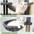 thumbnail image 4 of Cat Tree, Cat Tower for Indoor Cats, 43.3 inch Cat Tree Tower with Sturdy Steel Tube, Hammock, Cat Condo for Small Cats and Kittens, Scratching Post, Smoky Gray GCT004SG, 4 of 7
