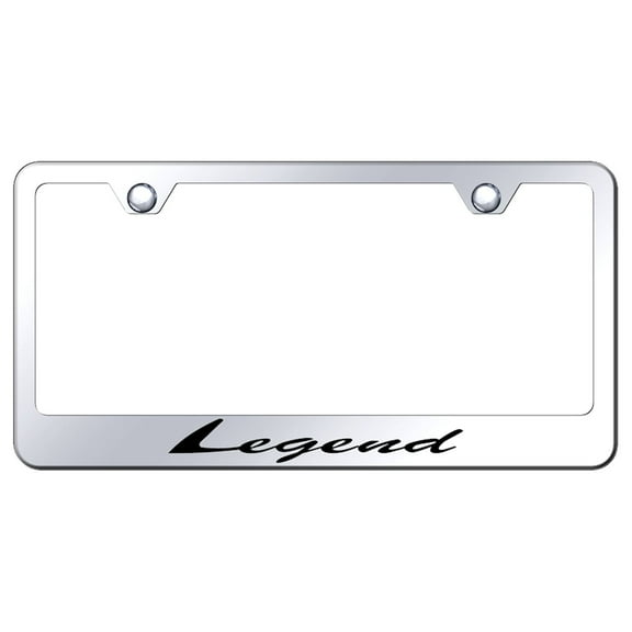 Acura Legend Laser Etched Script Stainless Steel License Plate Frame (Chrome)