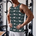 thumbnail image 6 of Haiem Turtle Chrysanthemum Men Workout Tank Top Gym Bodybuilding Sleeveless Muscle T Shirts Athletic Tank Breathable Workout Shirt-Medium, 6 of 8