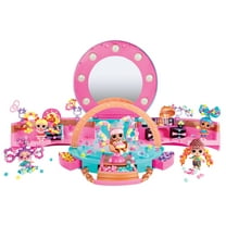 LOL Surprise Hair Beads Salon Playset with Doll, 100 Beads, Hair Ties, Mirrors, Kids Gift Ages 4 